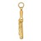 14K Yellow Gold Hollow Crucifix Pendant Jewelry 35mm x 16.8mm